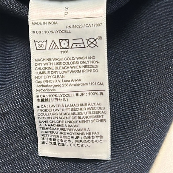 BANANA REPUBLIC VEST JACKET WOMENS SMALL DARK WASH BLUE - Picture 9 of 12